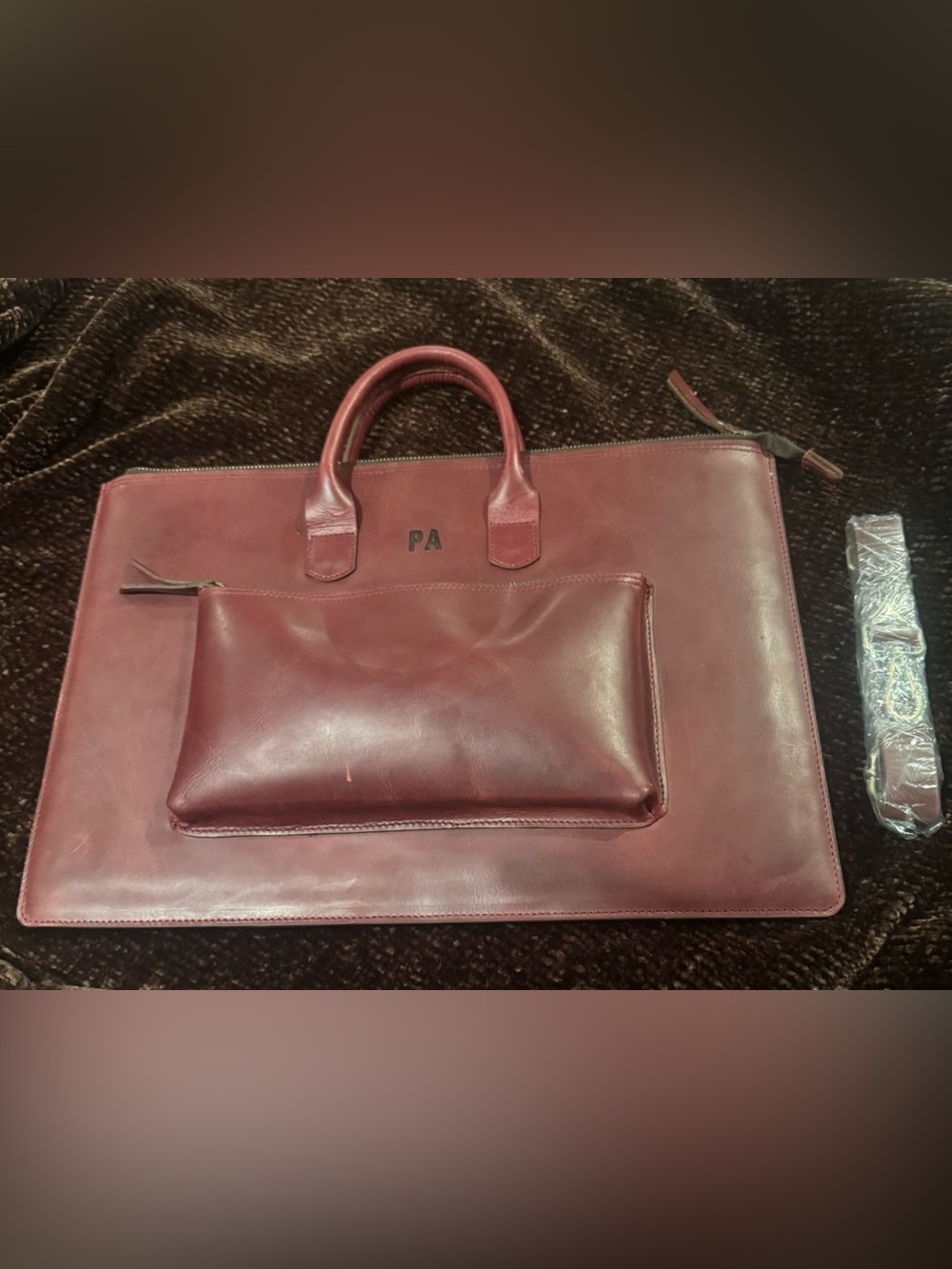 Leather Laptop Briefcase, MacBook
